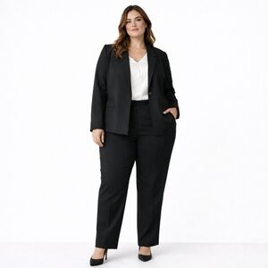 Charter Club 3X Black Blazer Bar III Pants Coordinated Suit Set